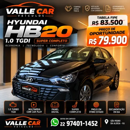Hyundai HB20 Limited 1.0 Flex 12V Mec. 2026
