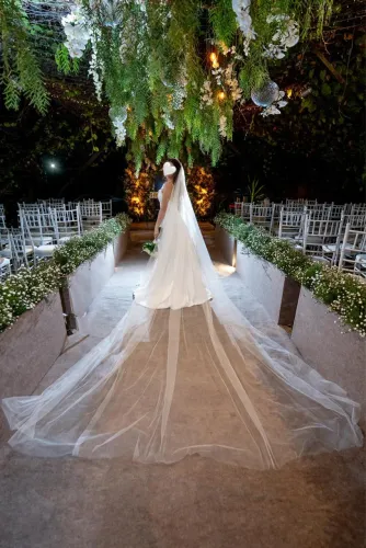 Vestido de noiva feito por Mary Mansur