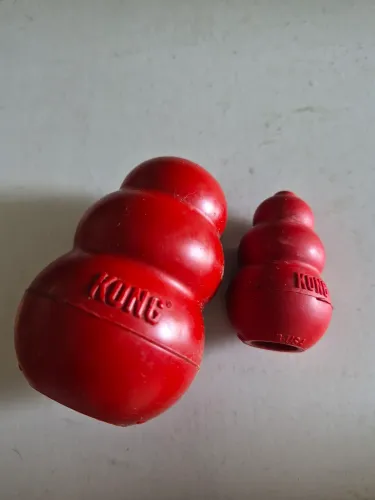 Dois brinquedos kong para cachorro