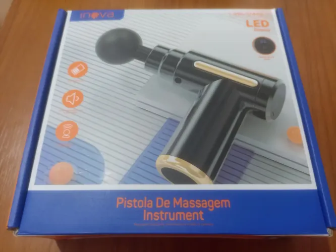 Mini Massageador Pistola Gun Jack Liu com 4 Pinos JMQ-1