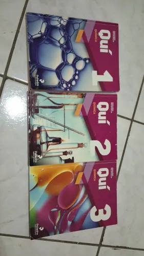 Kit 3 Livros de Química Poliedro 2024 Vestibular ENEM