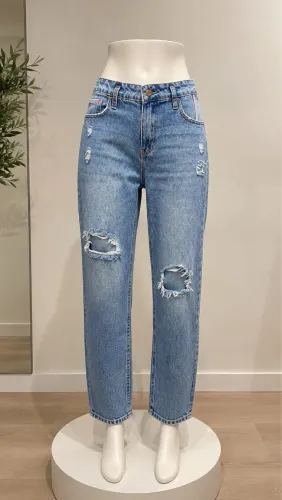 vendo calça mom azul 