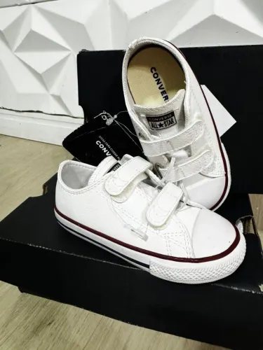 Tênis infantil Chuck Taylor sintético branco | Converse All Star TAM 23