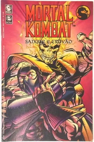 Mortal Kombat n° 5. Sangue e Trovão - Com o Pôster Encartado. Escala-1994.