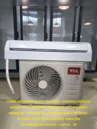 AR CONDICIONADO SEMI NOVO - 24 MIL BTU's