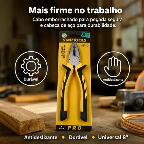 ALICATE UNIVERSAL STARTOOLS 8"(OBS)PRODUTO NOVO NA CAIXA LACRADO