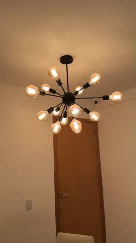 Lustre completo com lâmpadas