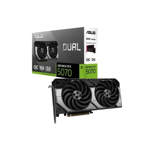 Placa de Video Asus GeForce RTX 5070, 12GB, GD DR7, 192-bit, DUAL-RTX5070-12G