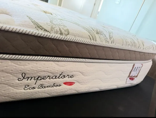 Colchão casal Herval Imperatore Eco Bamboo molas ensacadas 