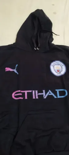 CASACO DE FRIO MOLETON MANC. CITY INFANTIL TAM 8 - SOU DO PQ AEROPORTO - MACAÉ