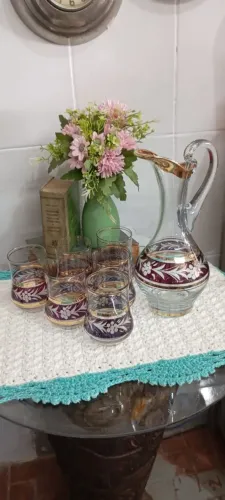 Conjunto de jarra + 6 copos