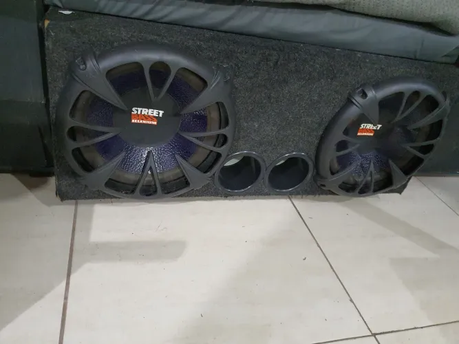 Par auto falantes sub woofer stress Bass 12 pol