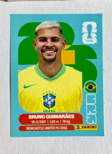 Figurinha Avulsa Copa 2026 - Bruno Guimarães - BRA 11