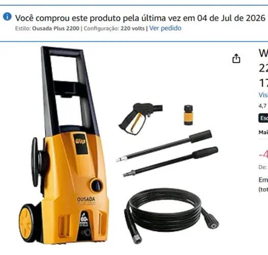 Lavadora de Alta Pressão WAP 220V