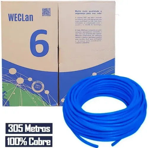 Caixa de Cabo cat6 Azul