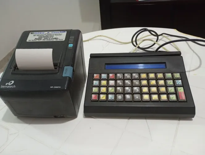 IMPRESSORA E TECLADO PARA ESTACIONAMENTO