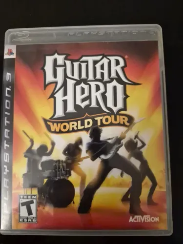 Jogo Guitar Hero World Tour PS3 Mídia Física Original Impecável Usado
