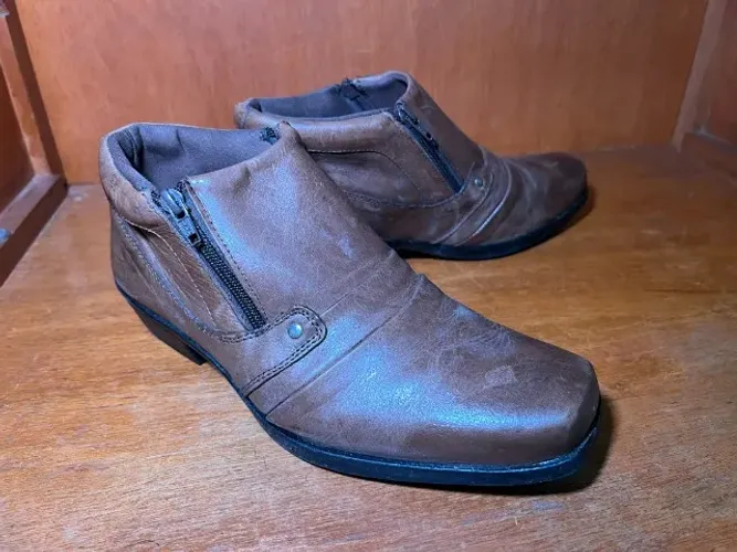 Bota Sapato de Couro Legítimo Country Style 41 - EM ÓTIMO ESTADO