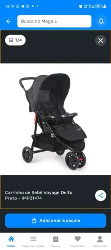 Carrinho de bebê voyage delta