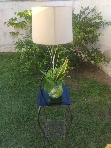 ABAJUR SOFISTICADO C/ VASO DE VIDRO