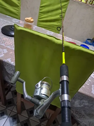 vara completa com molinete shimano