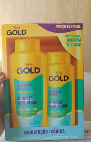 Kit shampoo+ Condicionador Niely Gold