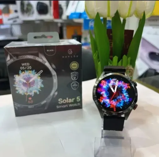 Smartwatch Xiaomi Haylou Solar 5 Tela Amoled+ Pulseira Extra de Metal (Novo com garantia)