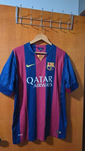 Camisa Barcelona - Neymar Jr #11 - 14/15 - Nike Dri-Fit - Tamanho XL - Masculino