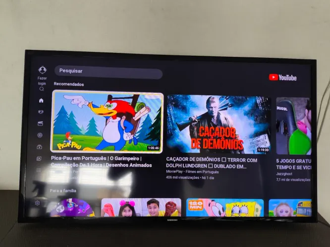 Tv Samsung 48" Smart - pra sair logo 