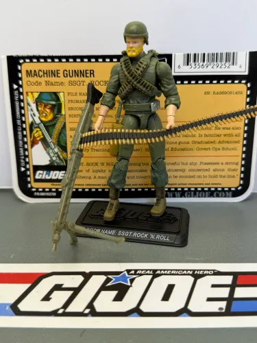 Gi Joe 25th Rock N Roll Machine Gunner - 2008 comandos em ação
