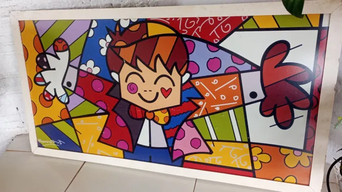QUADRI ROMERO BRITO GRANDE, MOLDURA E VIDRO
