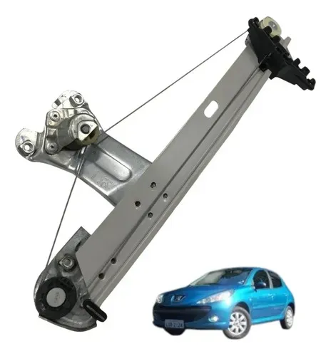Maquina Vidro Porta Traseira Esquerda Peugeot 207 2011 2012