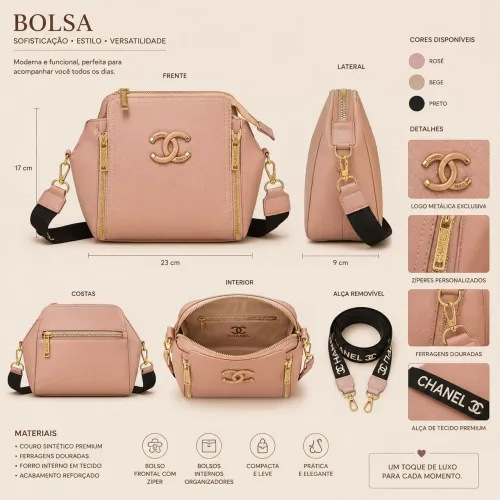 Bolsa Feminina Rosa