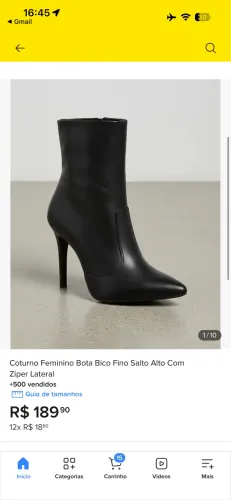 Vendo bota/coturno