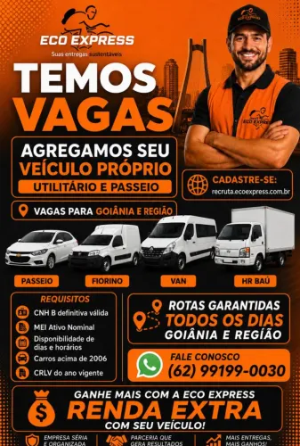 Agregamos seu veículo para Goiânia