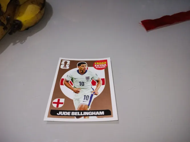 Figurinha da copa do mundo 2026 Estra Sticker Panini oficial Jude Bellingham bronze