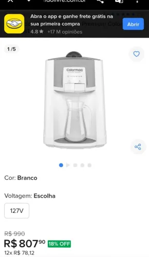 Bebedouro Colormaq branco