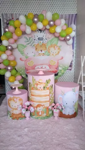 Alugo Decoração Safari Baby e Fazendinha