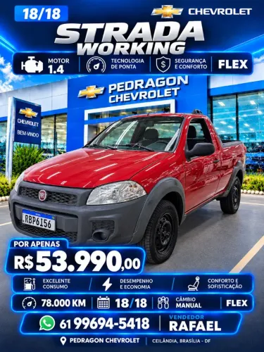 Fiat Strada Working Hard 1.4 Fire Flex 8V CD 2018