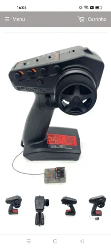 Rádio Controle Spektrum 3 Canais C/ Receptor P/ Diversos Modelos de Automodelos
