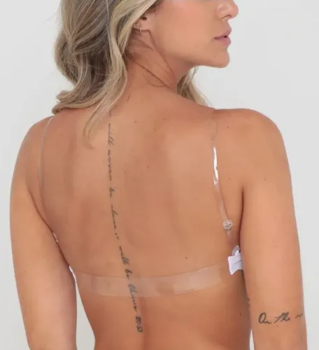 Sutiã Alça de silicone e costa silicone 