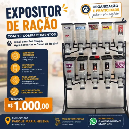Dispenser e Expositor de Ração