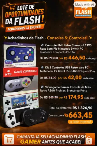 Achadinhos da Flash - Consoles & Controles