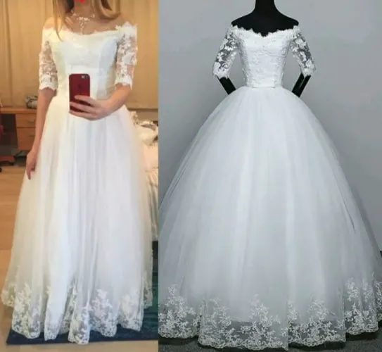 Vestido de Noiva Novo | Com Véu e Armação de Aro | Veste 36 ao 40