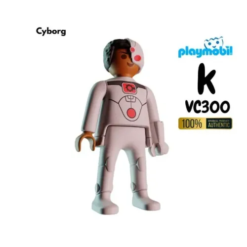 Cyborg Colecionáveis Surpresas Kinder Ovo DC Playmobil 2026