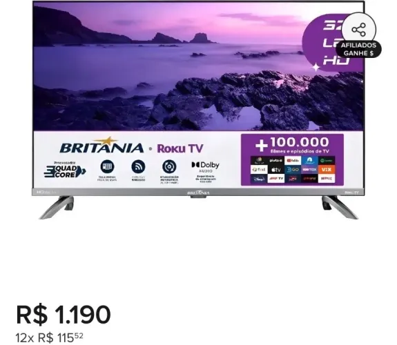 Smart Tv 32 polegadas