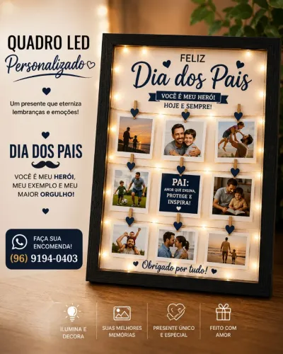 Quadros personalizados para o dia dos pais