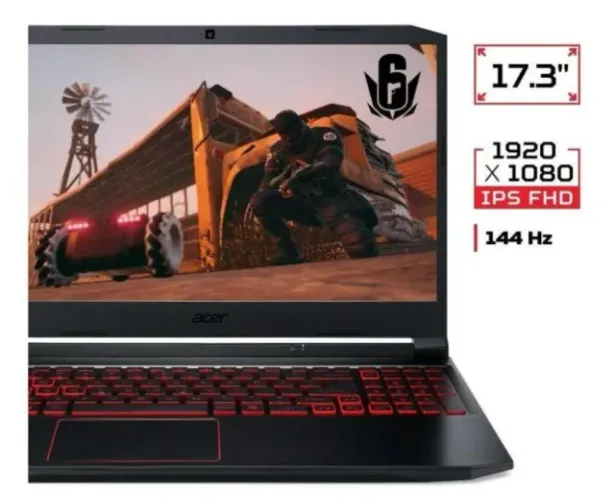 NOTEBOOK ACER NITRO 5 - I7, 11°GER. - 16GB RAM - 512GB NVME + 1 TERA DE GD  - P. RTX 3050