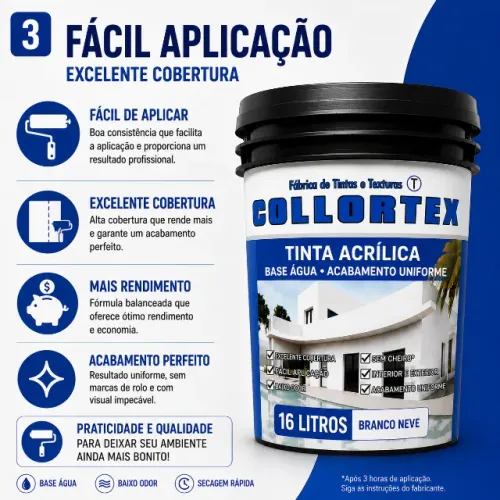 Tinta Acrilica Branco Neve 16 litros