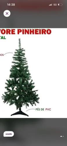 Árvore de Natal 1,50 de altura